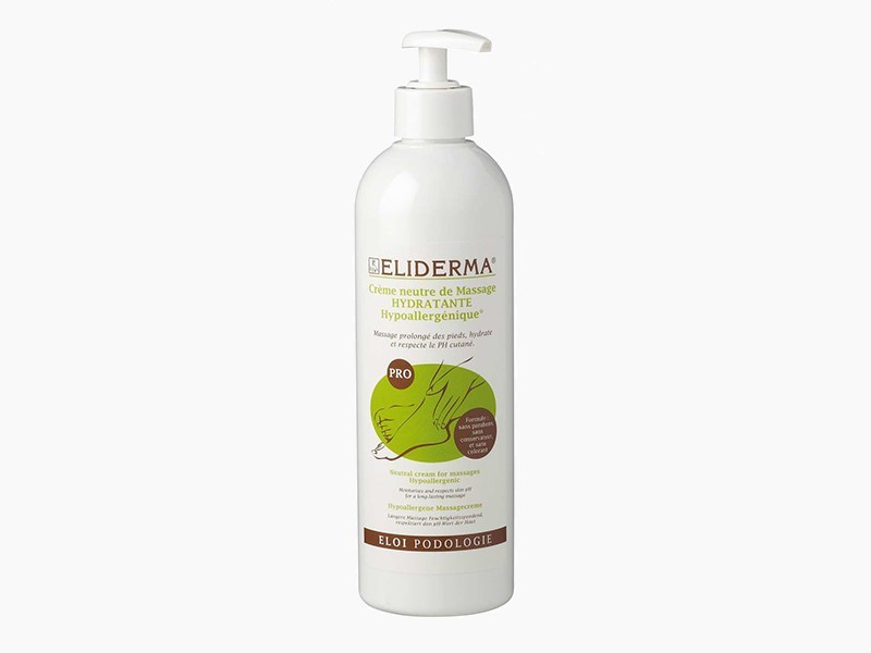 Crème de massage hydratante hypoallergénique pour pieds secs ELIDERMA