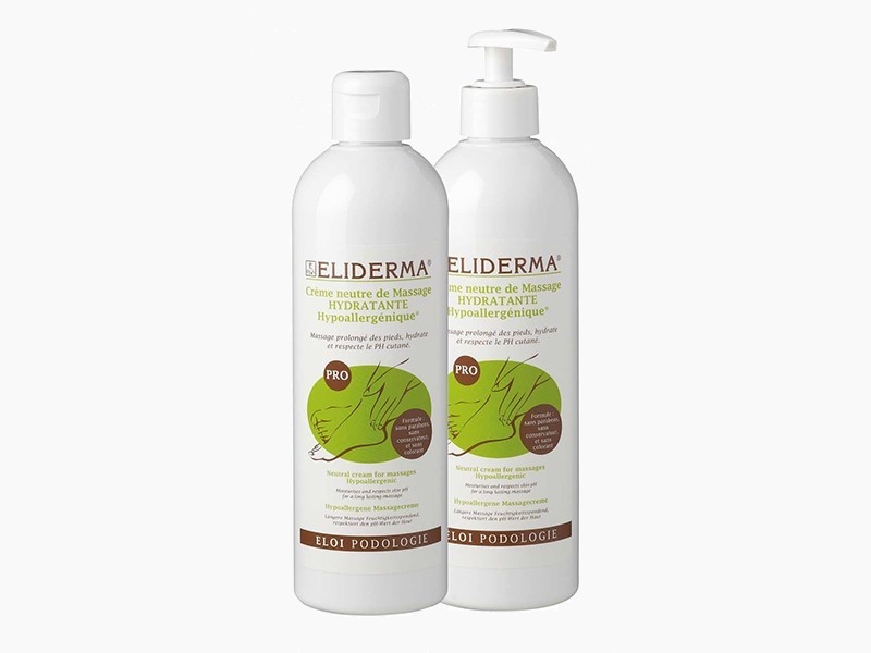 Crème de massage hydratante hypoallergénique pour pieds secs ELIDERMA