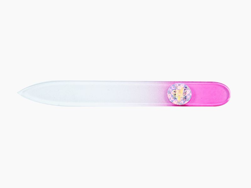 Lime à ongle en verre | 9cm -2mm | Couleurs dégradées