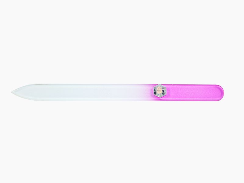 Lime à ongle en verre | 14cm -3mm | Couleurs dégradées